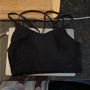 Lululemon Women's Black Strappy Bralette